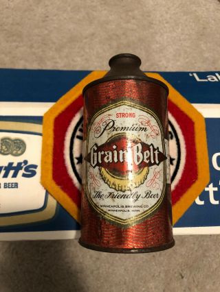 Premium Strong Grain Belt Beer 12 Oz.  Cone Top Beer Can - Minneapolis,  Mn.