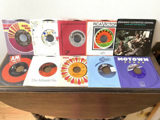 Great Sounding Pop/rock Vinyl Records 7” (45s) From The ‘70s & ‘80s - 10 In All