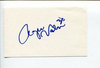 Rogie Vachon Los Angeles Kings Montreal Canadiens Stanley Cup Champ Signed Card
