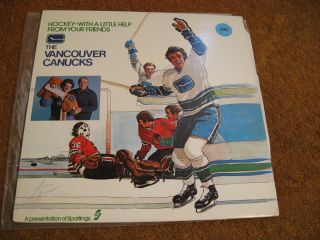 The Vancouver Canucks/ With A Little Help From Your Friends/ 1976/ Rare Lp