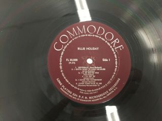 Billie Holiday Commodore LP FL 30,  008 Rare NM - 3