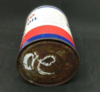 Vintage Skelly Uniflo Oil Can quart metal FULL 6