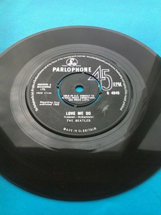 Orig BEATLES 1964 LOVE ME DO / PS I LOVE YOU Black Label SIUK EX 3