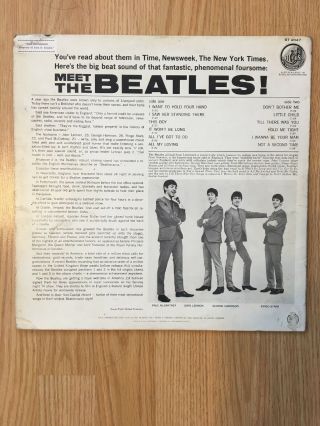 Meet The Beatles [1964 Capitol T 2047.  Mono,  3rd Press RIAA 3] 4