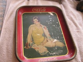 1929 Coca Cola Coke Tray Tindeco