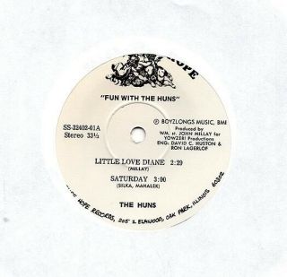 The Huns 45 Fun With The Huns - Rare 1977 Chicago Garage Punk Power Pop - Hear