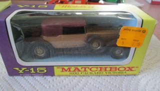 1969 Matchbox Models Of Yesteryear 1930 Packard Victoria Car Y - 15 - 1 Red Grill
