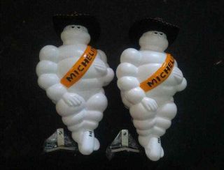 12 " X2 Light Michelin Man Doll Figure Bibendum Advertise Tire Collect,  Hat