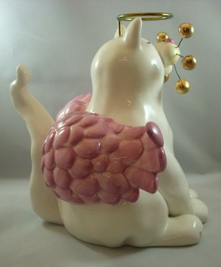 Annaco Creations Retired Whimsiclay LARGE CAT ANGELICA by Amy Lacombe 28337 NIB 4