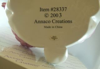 Annaco Creations Retired Whimsiclay LARGE CAT ANGELICA by Amy Lacombe 28337 NIB 5