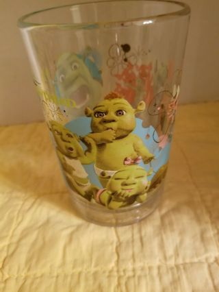 2007 Shrek The Third Mcdonalds 5 Inch Tall Set Of 4 Glasses 4