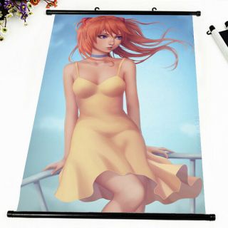 Anime Poster Neon Genesis Evangelion Sexy Home Decor Hot Wall Scroll 60 90cm L3