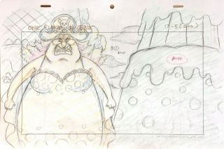 One Piece Big Mom Genga Douga 1 (anime Art Production Sketch) Not Cel