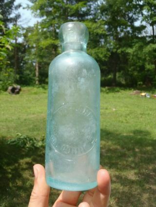 Geo.  Vorschmitt Bridgeport Conn Ct Vintage Hutchinson Bottle