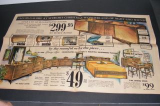 Vintage Mid - Century Sterchi ' s Christmas Knoxville Murray Pedal Car Furniture Ad 4