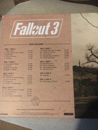 Fallout 3 Special Extended Edition Vinyl Soundtrack Box Set 8