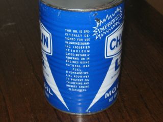 Vintage Champlin Motor Oil Can LPG One Quart 4