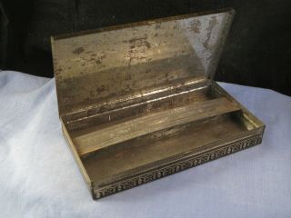 PEACOCK BRYANT & MAYS ROYAL WAX VESTA CASE TIN MATCH BOX 1870 LARGE MATCHBOX 5