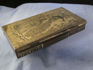 PEACOCK BRYANT & MAYS ROYAL WAX VESTA CASE TIN MATCH BOX 1870 LARGE MATCHBOX 8