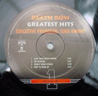 4LP Death Row - Greatest Hits 1996 US press Gatefold 4