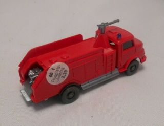 Vintage Wiking Germany HO 1:87 60f 606 Airport Fire Engine Truck (EZ1) 2