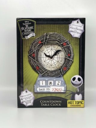 Disney® The Nightmare Before Christmas Xmas Countdown Clock Hot Topic Exclusive