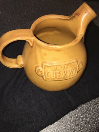 Vintage Jose Cuervo Tequila Heublein Pottery Pitcher Rare Art 1975 Piece Jug Bar