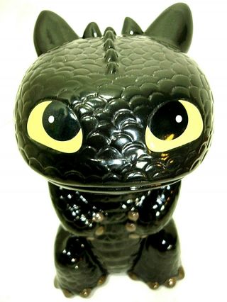 2014 Dreamworks How To Train Your Dragon 2 Toothless Ceramic Coin Bank