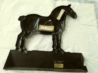 VINTAGE BLACK HORSE ALE IMPORTED FROM CANADA PLASTIC BEER ADVERTISING SIGN 2
