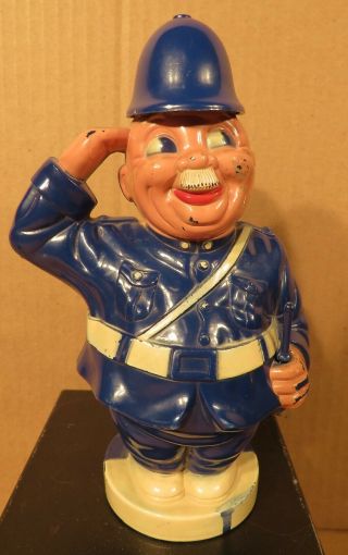 Vintage Reliable Toys Plastic Policeman,  Copper,  Policeman Bank / Made In Canada