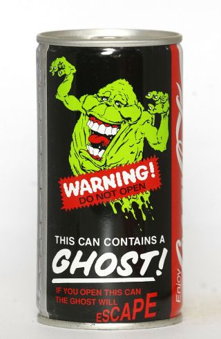 1989 Coca Cola Can From Australia,  Ghostbusters