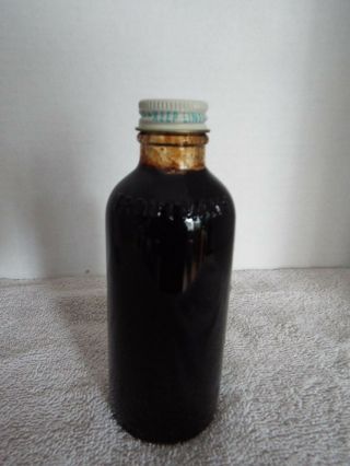 Vintage Troutman ' s Cough Syrup Glass Bottle 5 oz 1970 Medicine Bottle 3