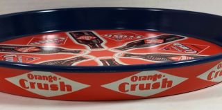 Vintage Orange Crush Soda Tray Metal 11 7/8 