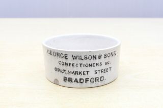 Vintage 1900s George Wilson & Sons Bradford Potted Meats Bloater Paste Pot Jar