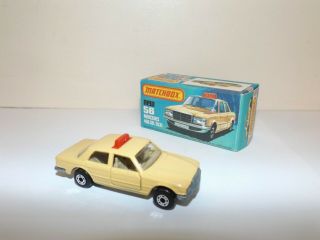 Matchbox S/f No.  56 C Mercedes 450 Sel Taxi In Picture Box