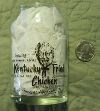 Colonel Sanders Restaurant Glass Vintage Kfc Kentucky Fried Chicken Cup