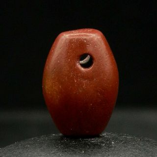 Kyra - Ancient Jasper Bead Pendant - 11.  8 Mm Long - Saharian Neolithic