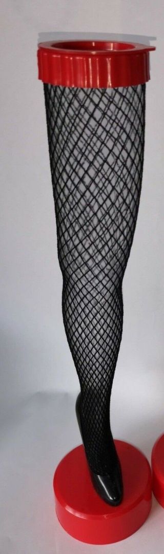 The Leg Plastic High Heel Fish Net Stockings Coin Bank 6 " X 24 "