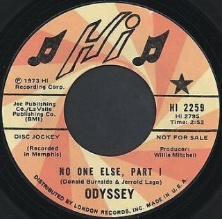 Odyssey: No One Else / Part 2 45 Hear (dj) Soul