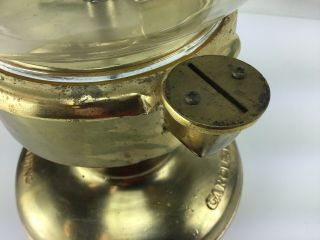 Vintage rare Carousel Bubble Gum Candy Machine Cast Metal Glass Globe Gold 4