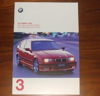 Bmw Brochure 318ti 1998 E36 3 Series Collectible Advertising