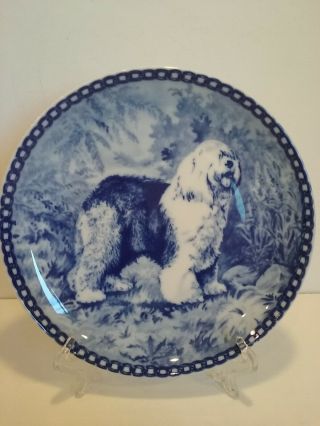 Vintage Tove Svendsen Hundeplatte Denmark " Old English Sheepdog " Plate