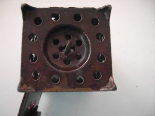 Antique Small Square Cast Iron Bank - Very Unique 5
