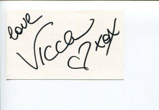 Vicca Penthouse Pet Of The Month Sexy Signed Autograph