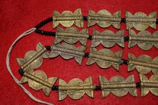 African (ghana?) Brass Hand - Made Beads,  Last Strand