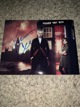 Peter Capaldi Signed 8.  5x11 Doctor Who World War Z Autograph W/coa 2