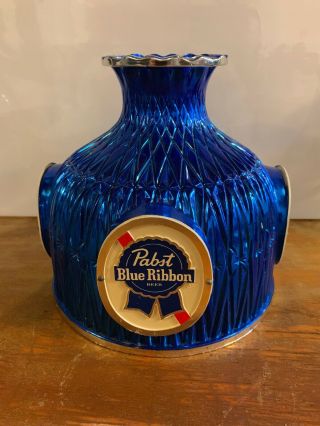 Vintage Pabst Blue Ribbon Pbr Beer Opaque Light Lamp Shade