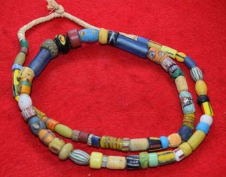 African Trade Bead Strand,  Each Bead Is Unique,  Diverse Attractive,  Old