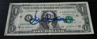 Autographed Eugene Kranz Dollar Bill W/loa Apollo 11 Flight Director