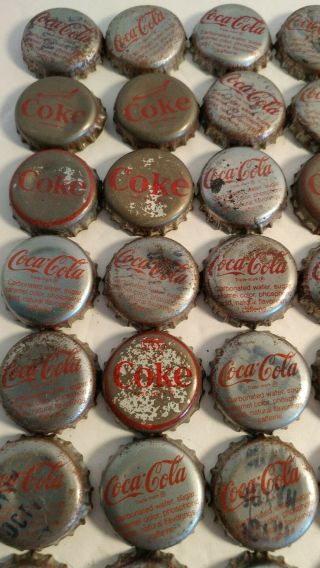 Coca - Cola Bottle Caps 100,  COKE asst some cork old vintage 3